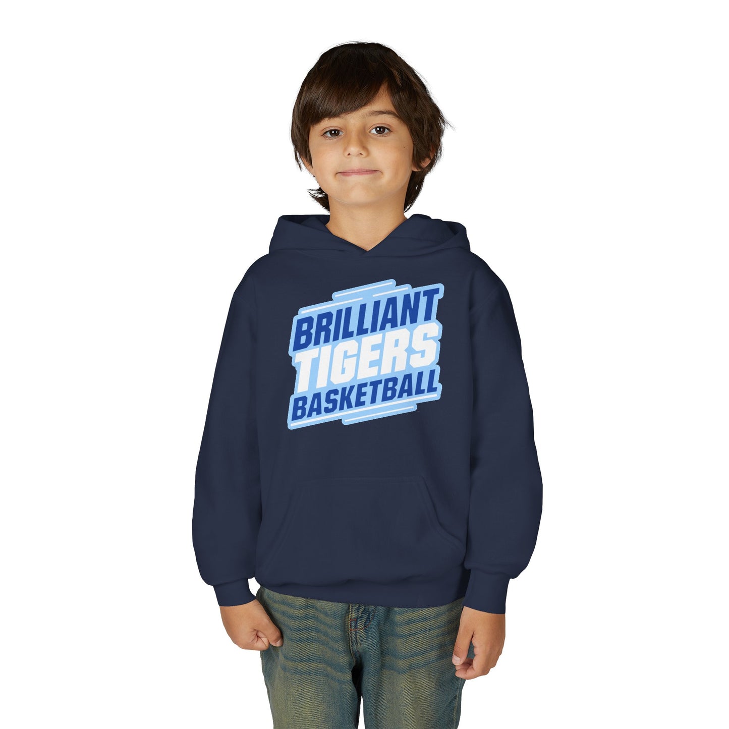 Youth Hoodie Sweatshirt \ Brilliant Tigers Basketball \ BTBK2