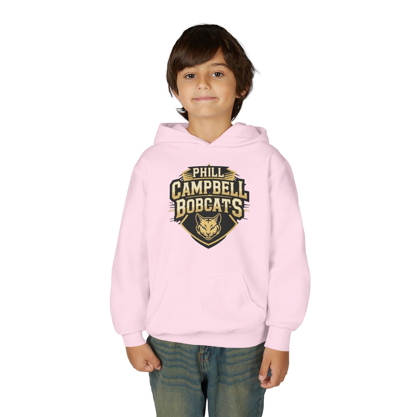 Youth Hoodie Sweatshirt \ Phill Campbell Bobcats \ PCB1