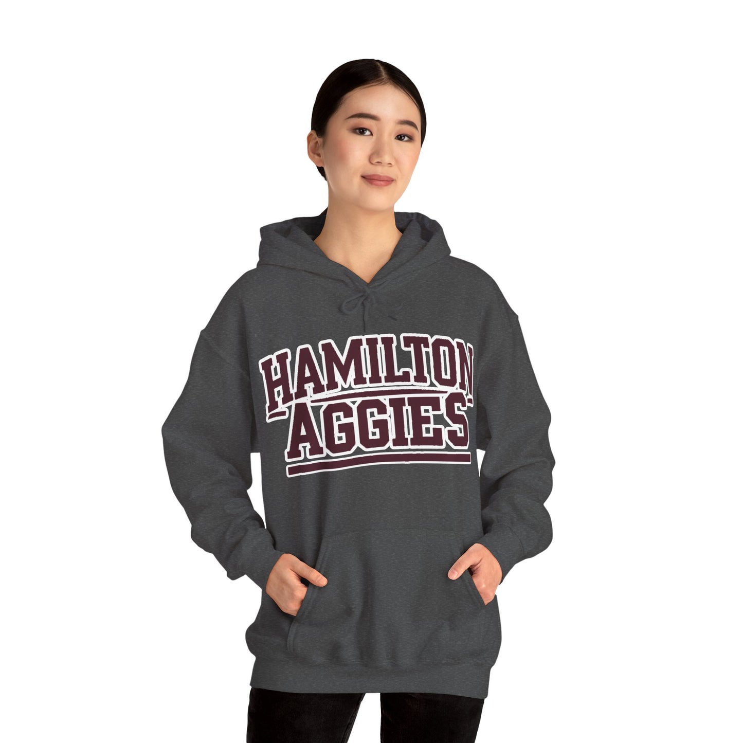 Adult Hoodie Sweatshirt \ Hamilton Aggies \ HA2