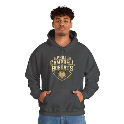 Adult Hoodie Sweatshirt \ Phill Campbell Bobcats \ PCB1