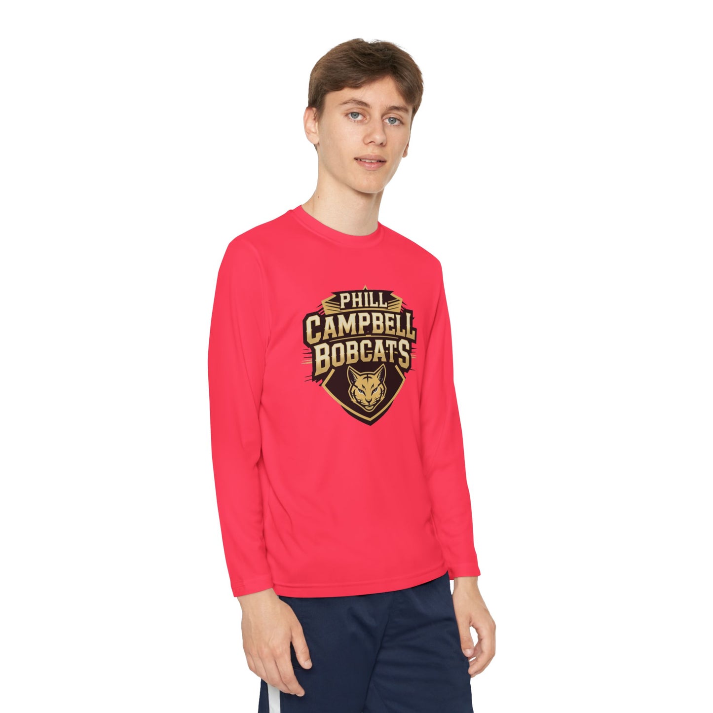 Youth Long Sleeve Tee \ Phill Campbell Bobcats \ PCB1