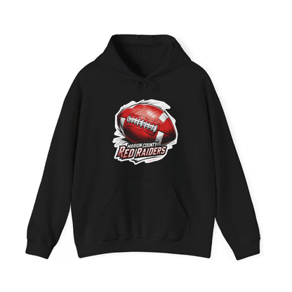 Adult Hoodie Sweatshirt \ Marion County Red Raiders Football \ MCF1