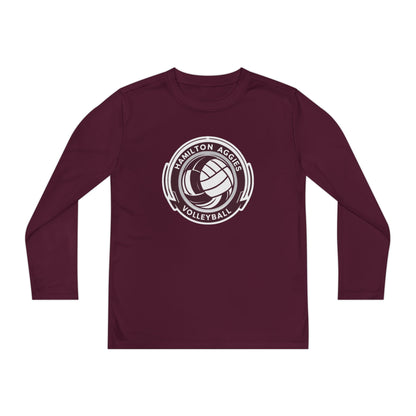 Adult Long Sleeve Tee \ Hamilton Aggies Volleyball \ HAV1