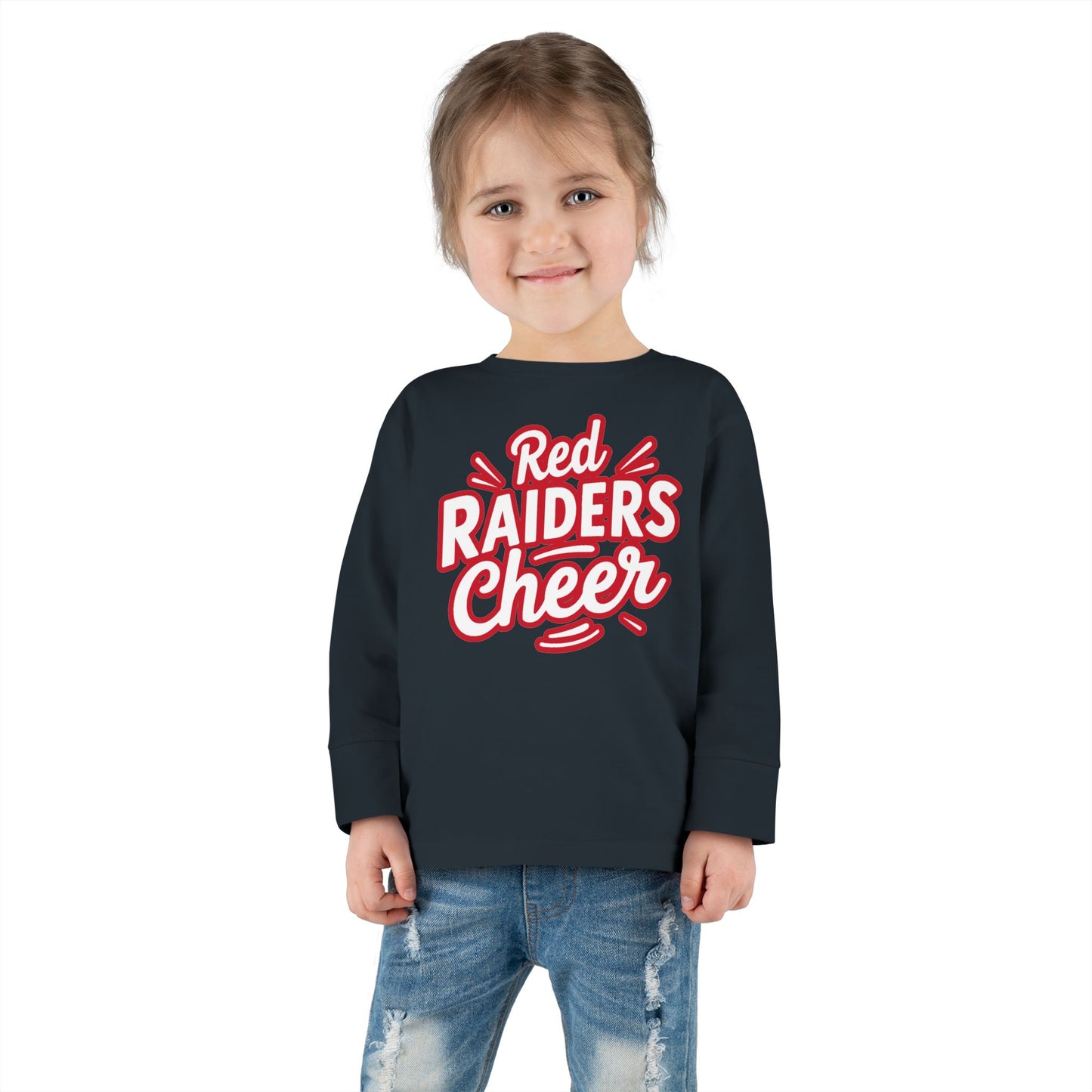 Toddler Long Sleeve Tee \ Marion County Red Raiders Cheer \ MCC1