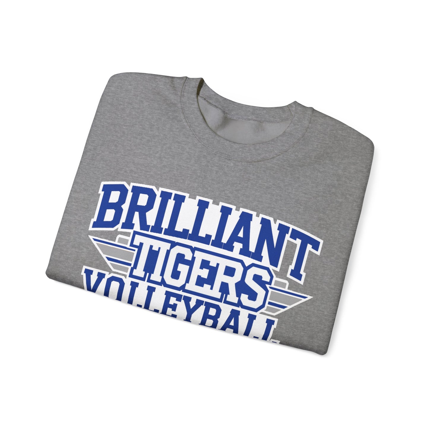 Adult Crewneck Sweatshirt \ Brilliant Tigers Volleyball \ BTV2