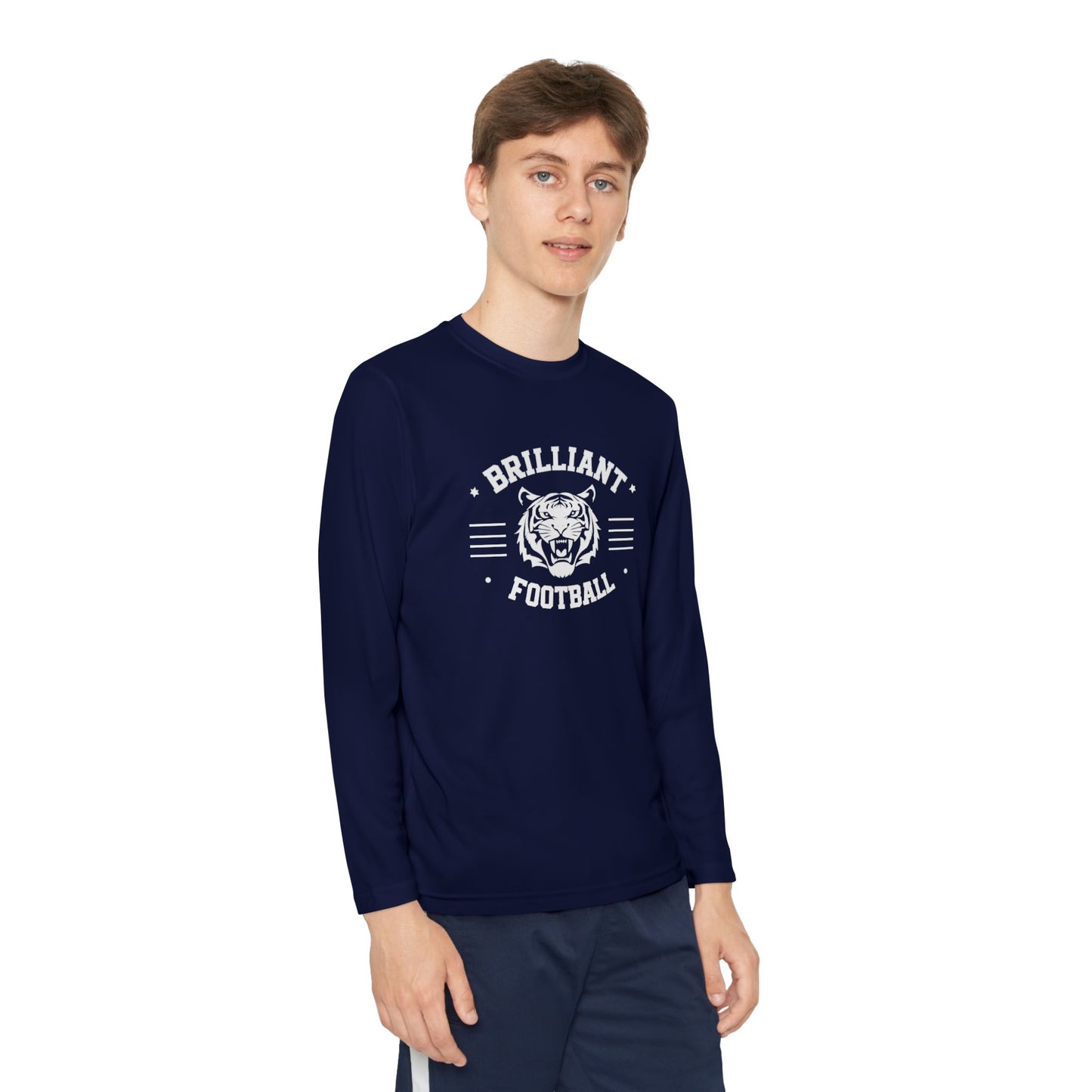 Youth Long Sleeve Tee \ Brilliant Tigers Football \ BTF2