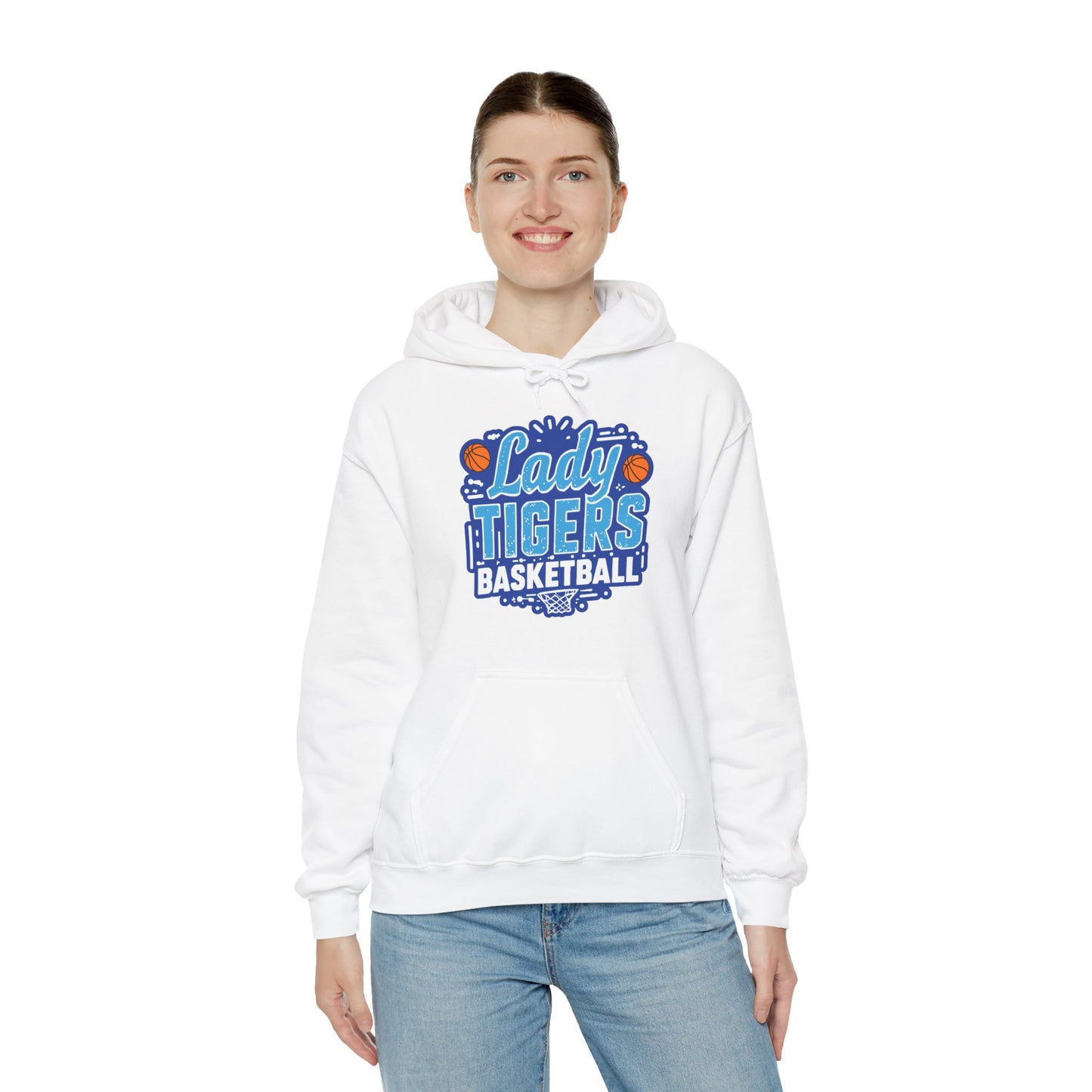 Adult Hoodie Sweatshirt \ Brilliant Tigers Basketball \ BTBKG1