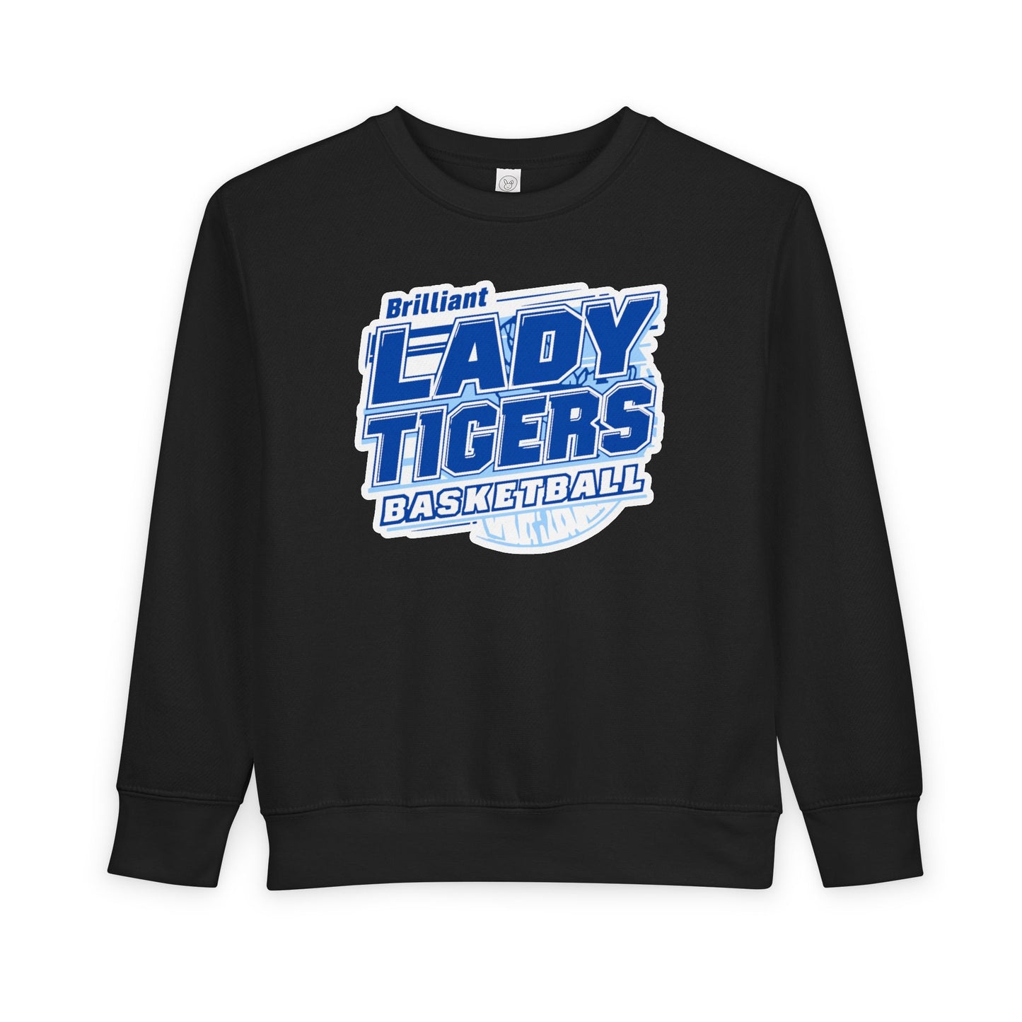 Toddler Crewneck Sweatshirt \ Brilliant Tigers Basketball \ BTBKG2