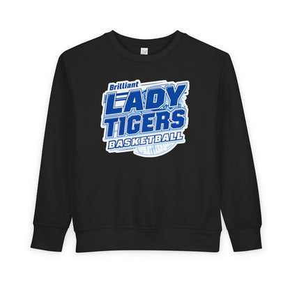 Toddler Crewneck Sweatshirt \ Brilliant Tigers Basketball \ BTBKG2