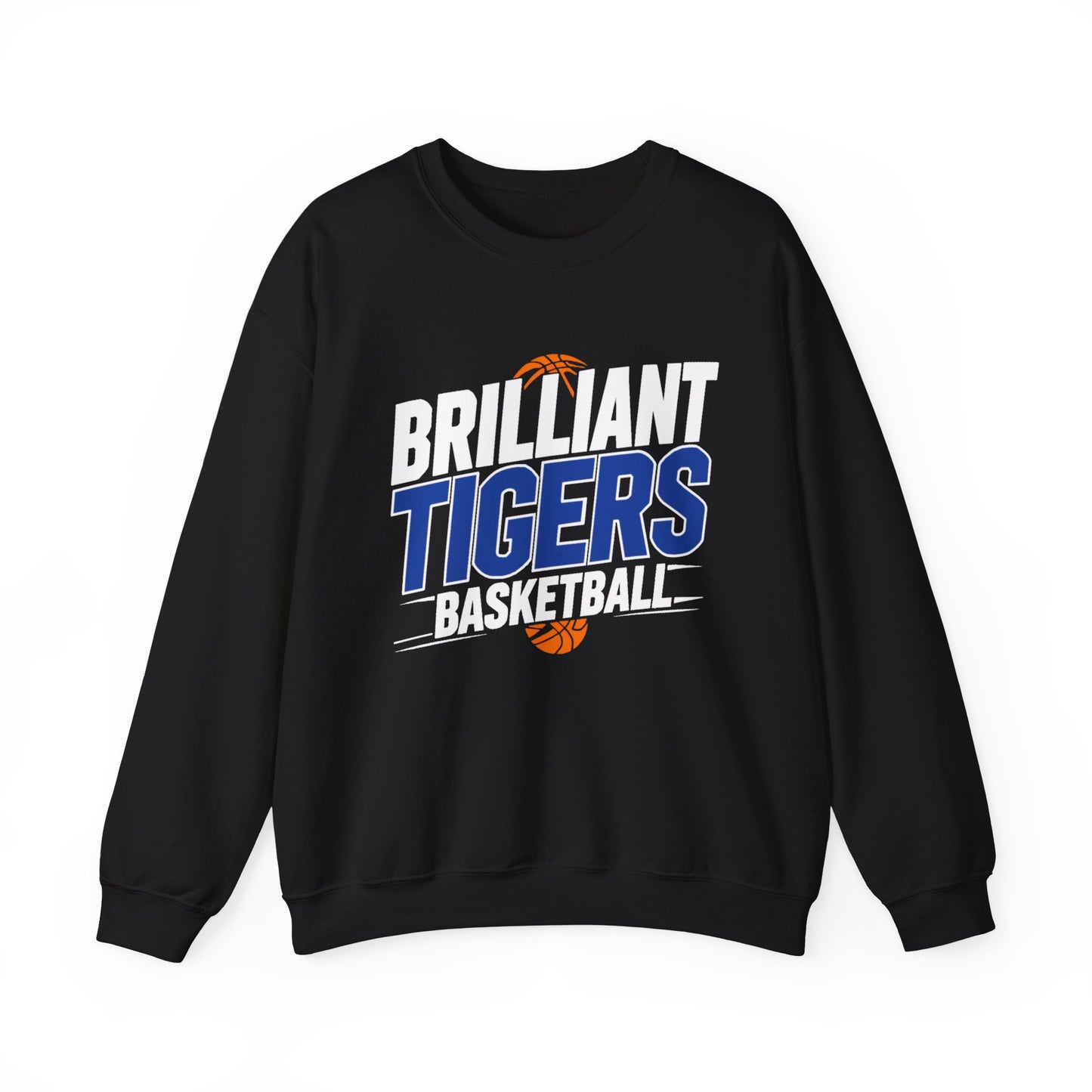 Adult Crewneck Sweatshirt \ Brilliant Tigers Basketball \ BTBK1