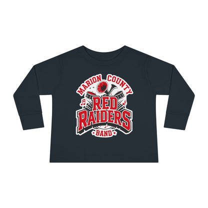 Toddler Long Sleeve Tee \ Marion County Red Raiders Band \ MCB2