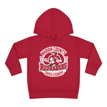 Toddler Hoodie Sweatshirt \ Marion County Red Raiders Cross-Country \ MCCC2