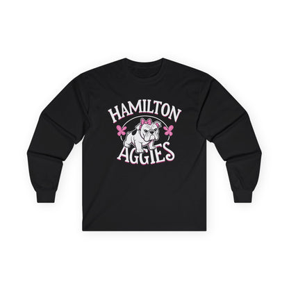 Adult Long Sleeve Tee \ Hamilton Aggies \ HAG4