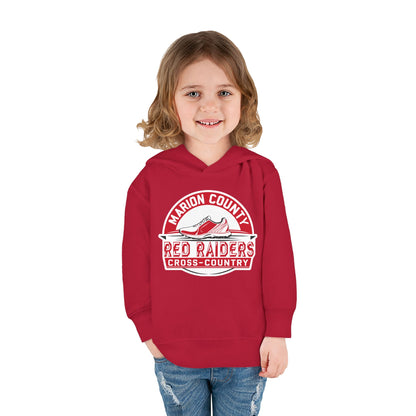 Toddler Hoodie Sweatshirt \ Marion County Red Raiders Cross-Country \ MCCC1