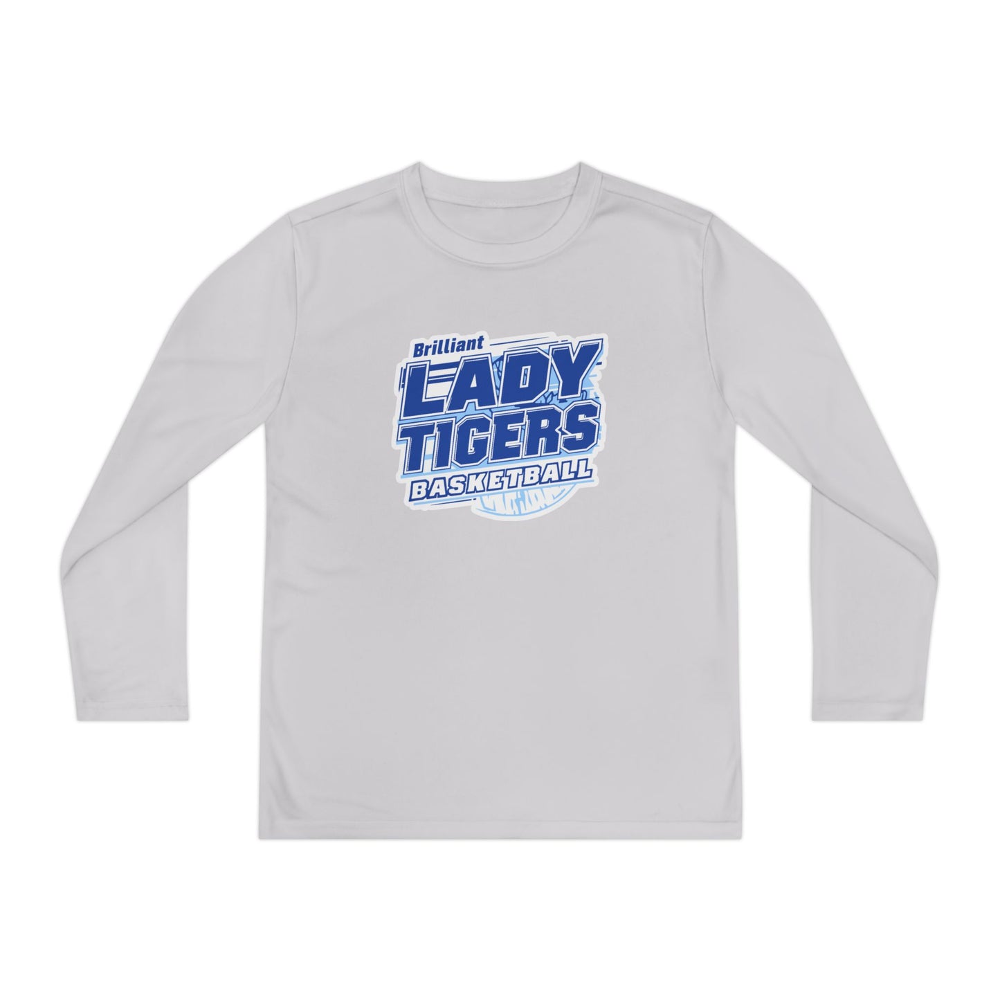 Youth Long Sleeve Tee \ Brilliant Tigers Basketball \ BTBKG2