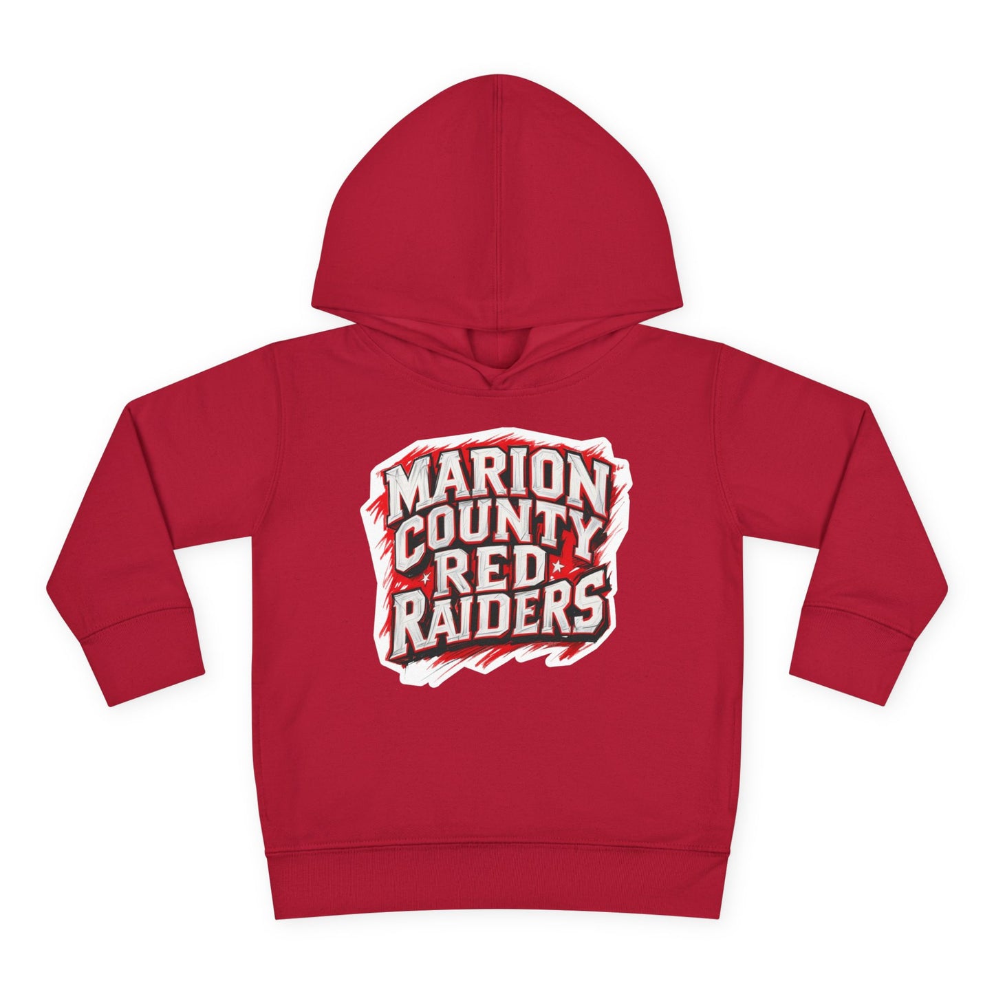 Toddler Hoodie Sweatshirt \ Marion County Red Raiders \ MC1