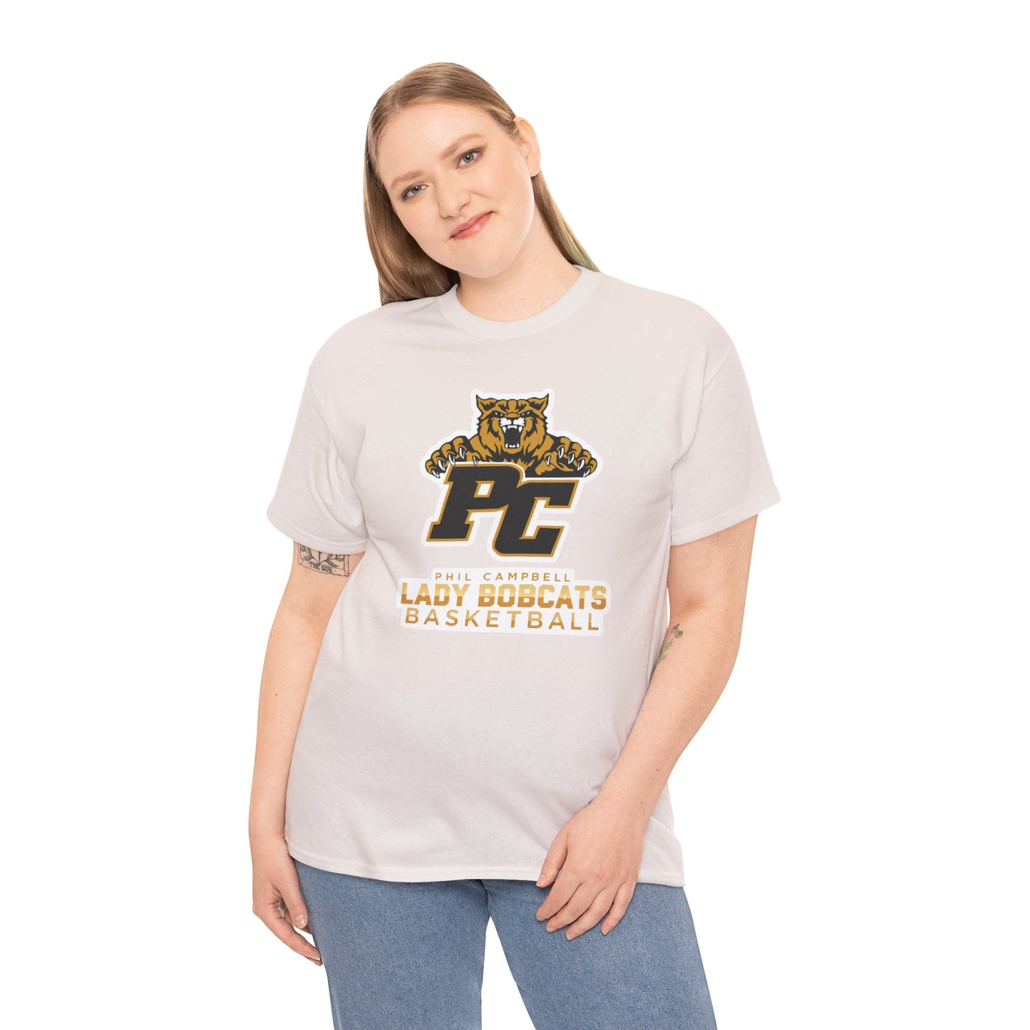 Adult Tee \ Phil Campbell Bobcats Basketball \ PCBBKG1