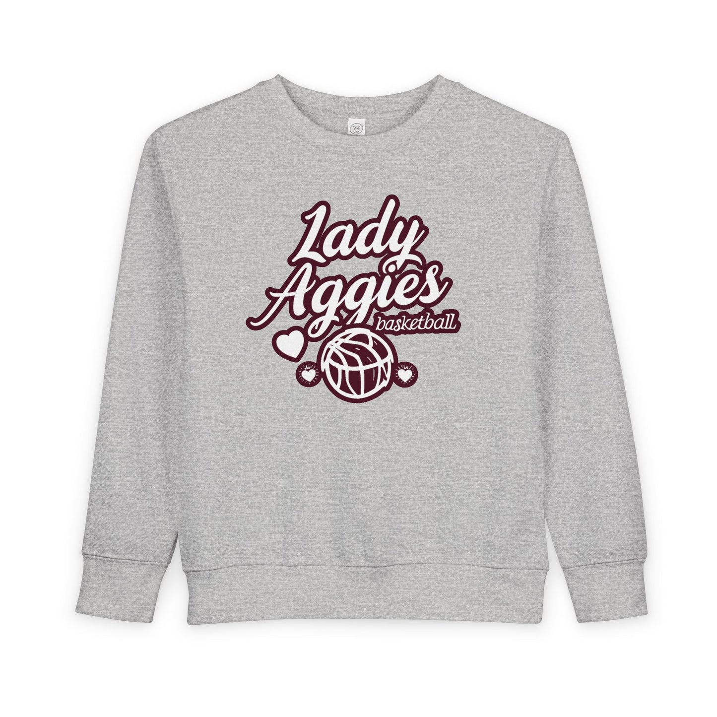 Toddler Crewneck Sweatshirt \ Hamilton Aggies Basketball \ HABBG2