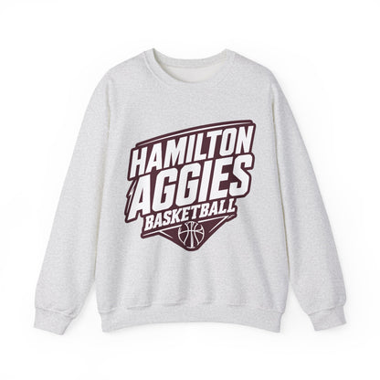Adult Crewneck Sweatshirt \ Hamilton Aggies Basketball \ HABB2