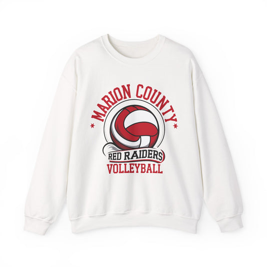 Adult Crewneck Sweatshirt \ Marion County Red Raiders Volleyball \ MCV1