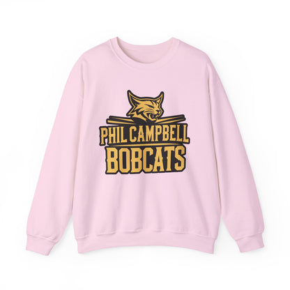 Adult Crewneck Sweatshirt \ Phil Campbell Bobcats \ PCB2
