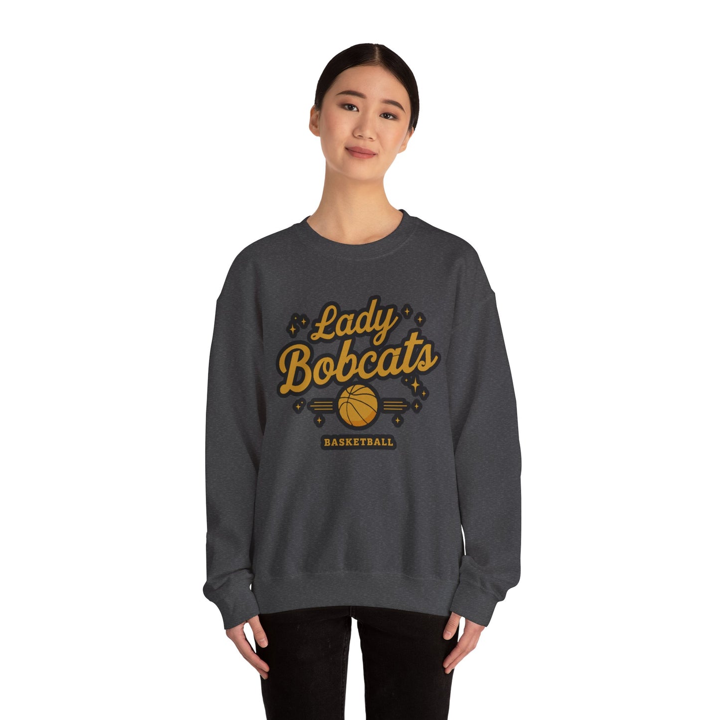 Adult Crewneck Sweatshirt \ Phil Campbell Bobcats Basketball \ PCBBKG2