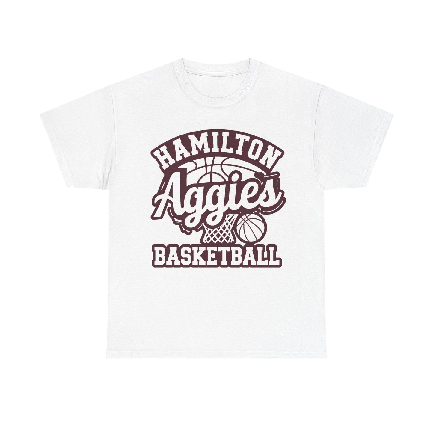 Adult Tee \ Hamilton Aggies Basketball \ HABKG1