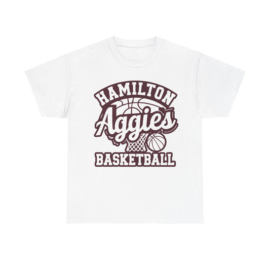 Adult Tee \ Hamilton Aggies Basketball \ HABKG1