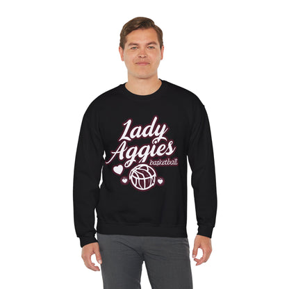 Adult Crewneck Sweatshirt \ Hamilton Aggies Basketball \ HABBG2