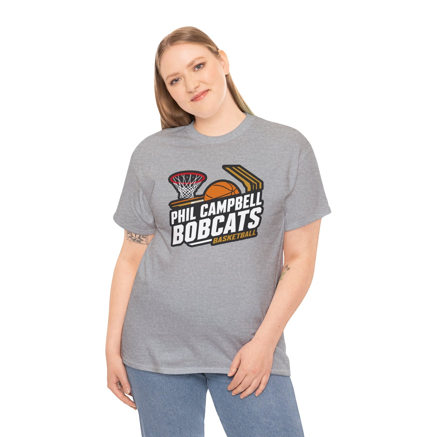 Adult Tee \ Phil Campbell Bobcats Basketball \ PCBBK1