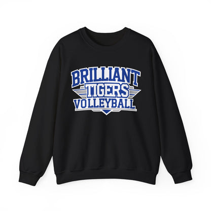 Adult Crewneck Sweatshirt \ Brilliant Tigers Volleyball \ BTV2