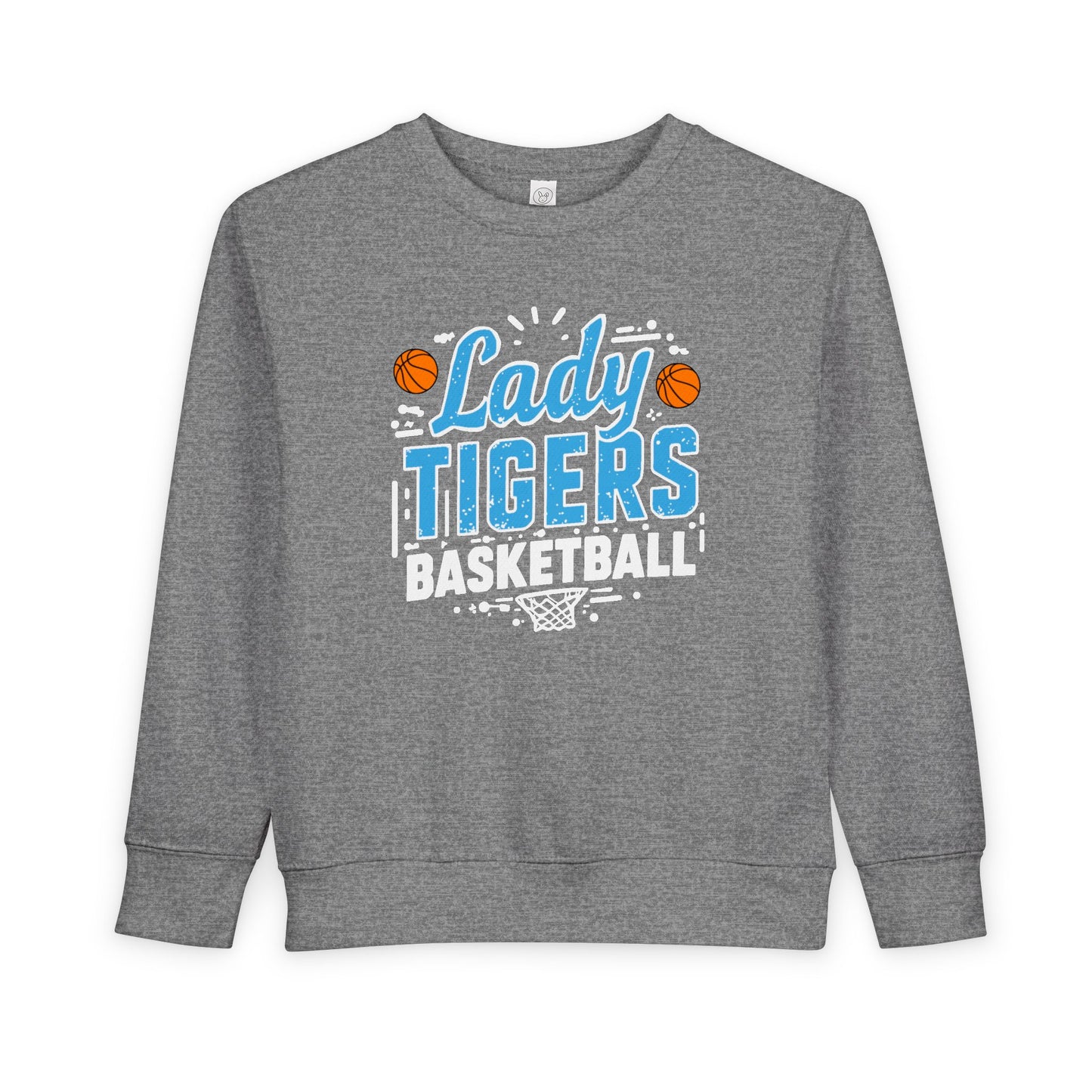 Toddler Crewneck Sweatshirt \ Brilliant Tigers Basketball \ BTBKG1