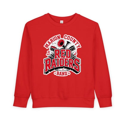 Toddler Crewneck Sweatshirt \ Marion County Red Raiders Band \ MCB2