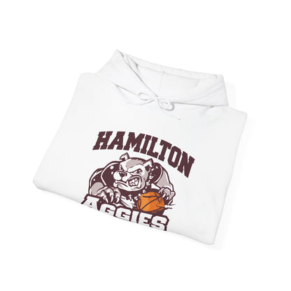 Adult Hoodie Sweatshirt \ Hamilton Aggies Basketball \ HABB1