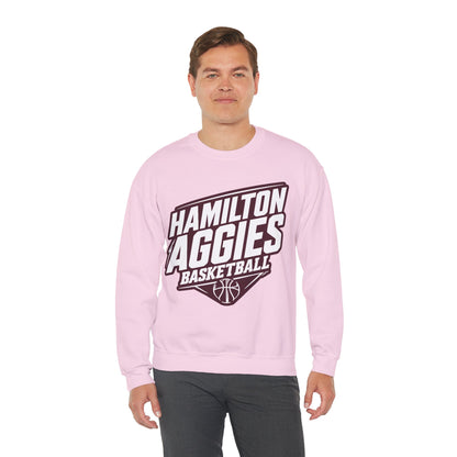 Adult Crewneck Sweatshirt \ Hamilton Aggies Basketball \ HABB2