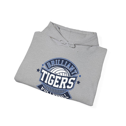 Adult Hoodie Sweatshirt \ Brilliant Tigers Volleyball \ BTV1
