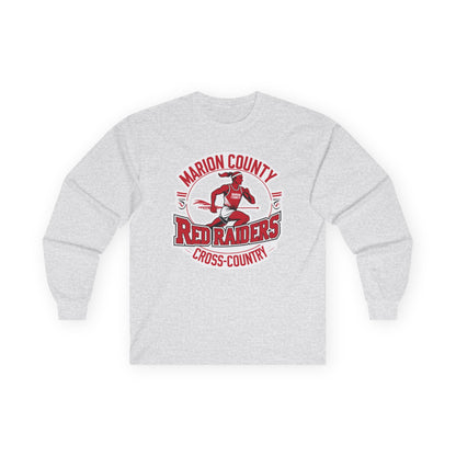 Adult Long Sleeve Tee \ Marion County Red Raiders Cross-Country \ MCCC2