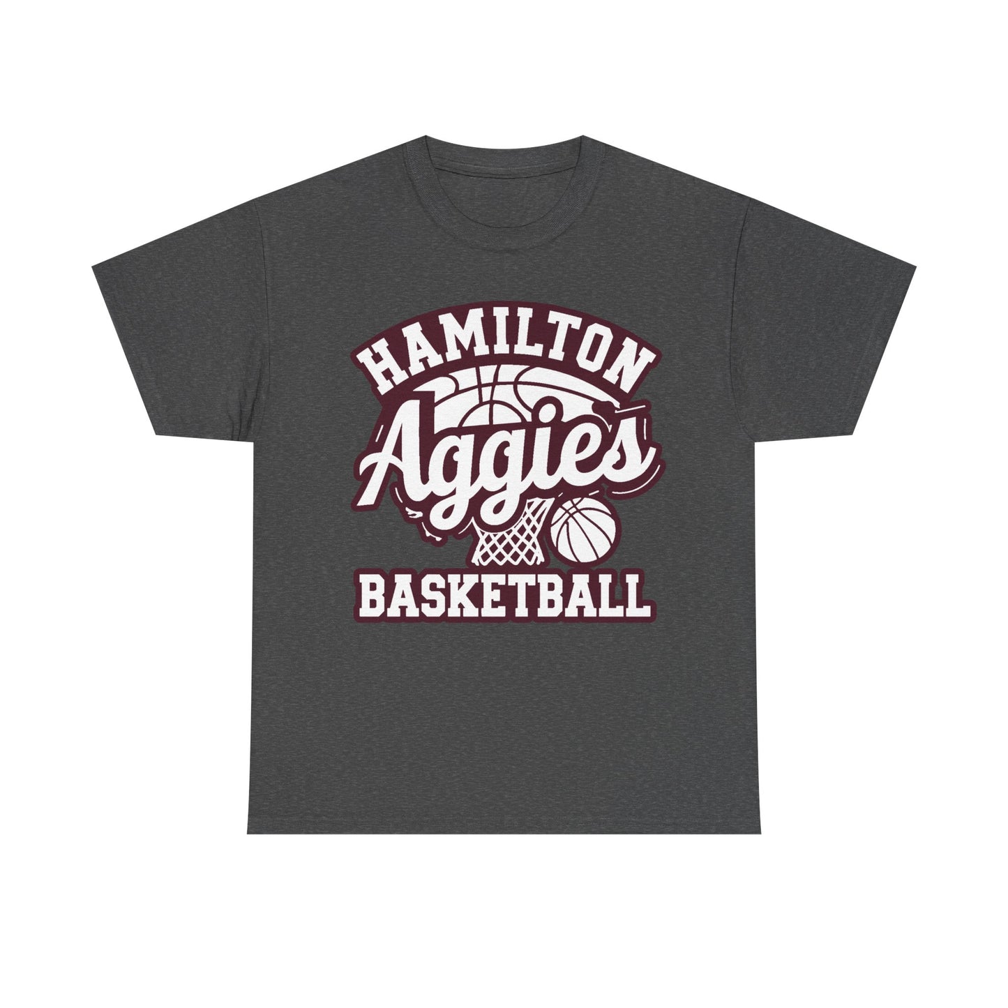 Adult Tee \ Hamilton Aggies Basketball \ HABKG1