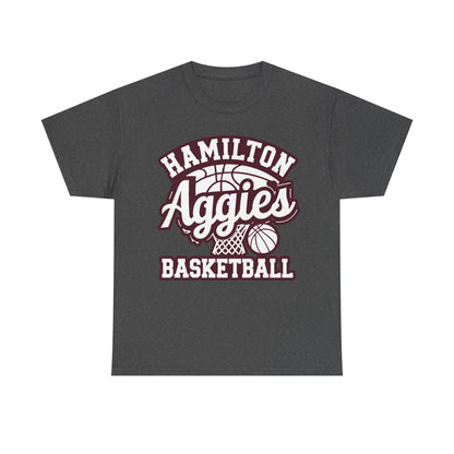 Adult Tee \ Hamilton Aggies Basketball \ HABKG1