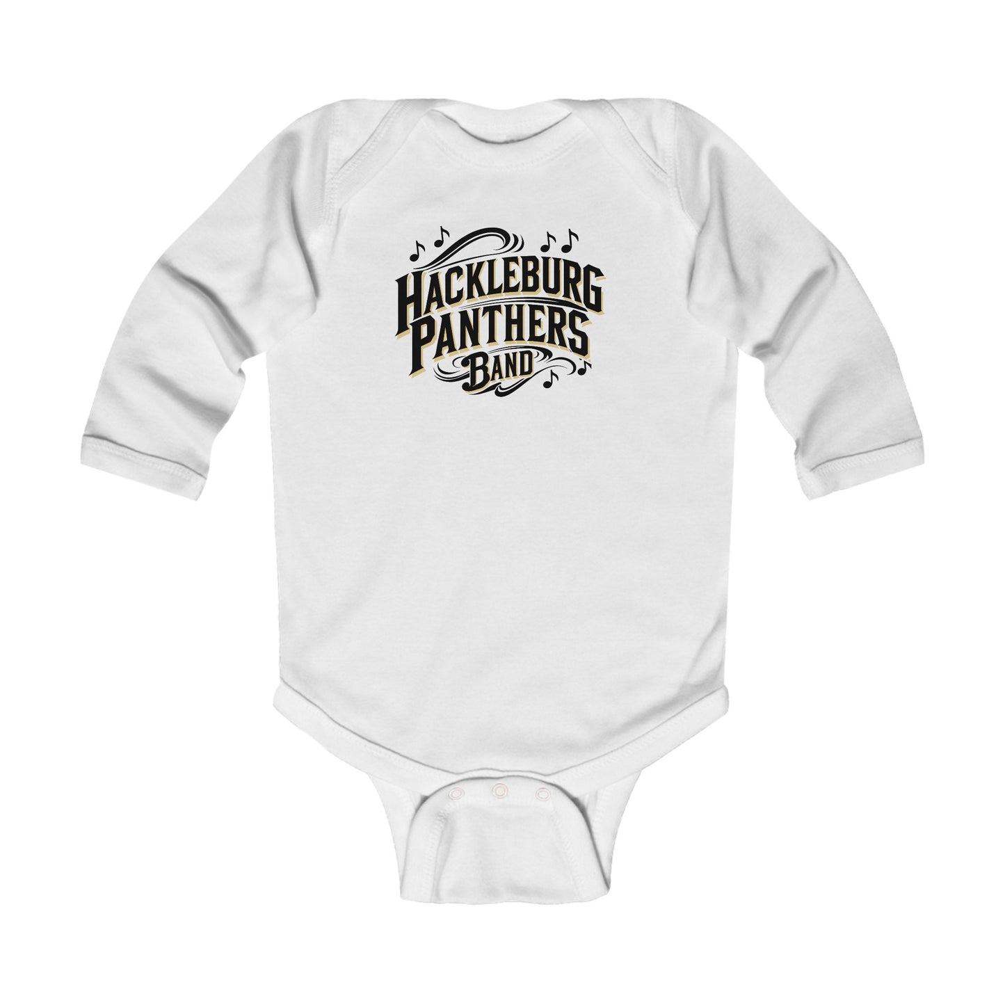 Long Sleeve Baby Bodysuit \ Hackleburg Panthers Band \ HPB1