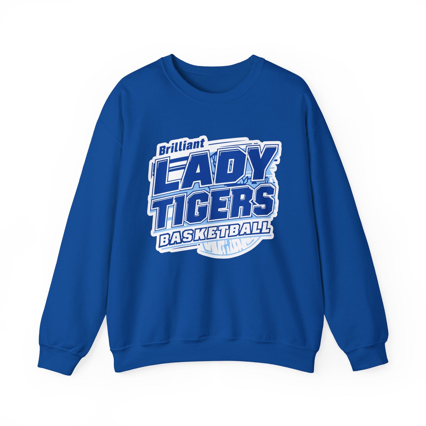 Adult Crewneck Sweatshirt \ Brilliant Tigers Basketball \ BTBKG2