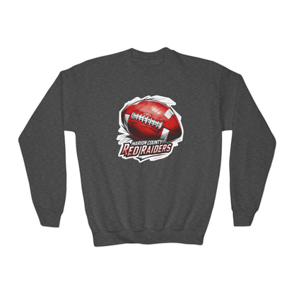 Youth Crewneck Sweatshirt \ Marion County Red Raiders Football \ MCF1