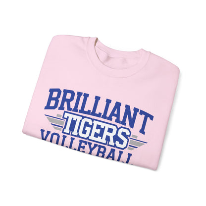 Adult Crewneck Sweatshirt \ Brilliant Tigers Volleyball \ BTV2