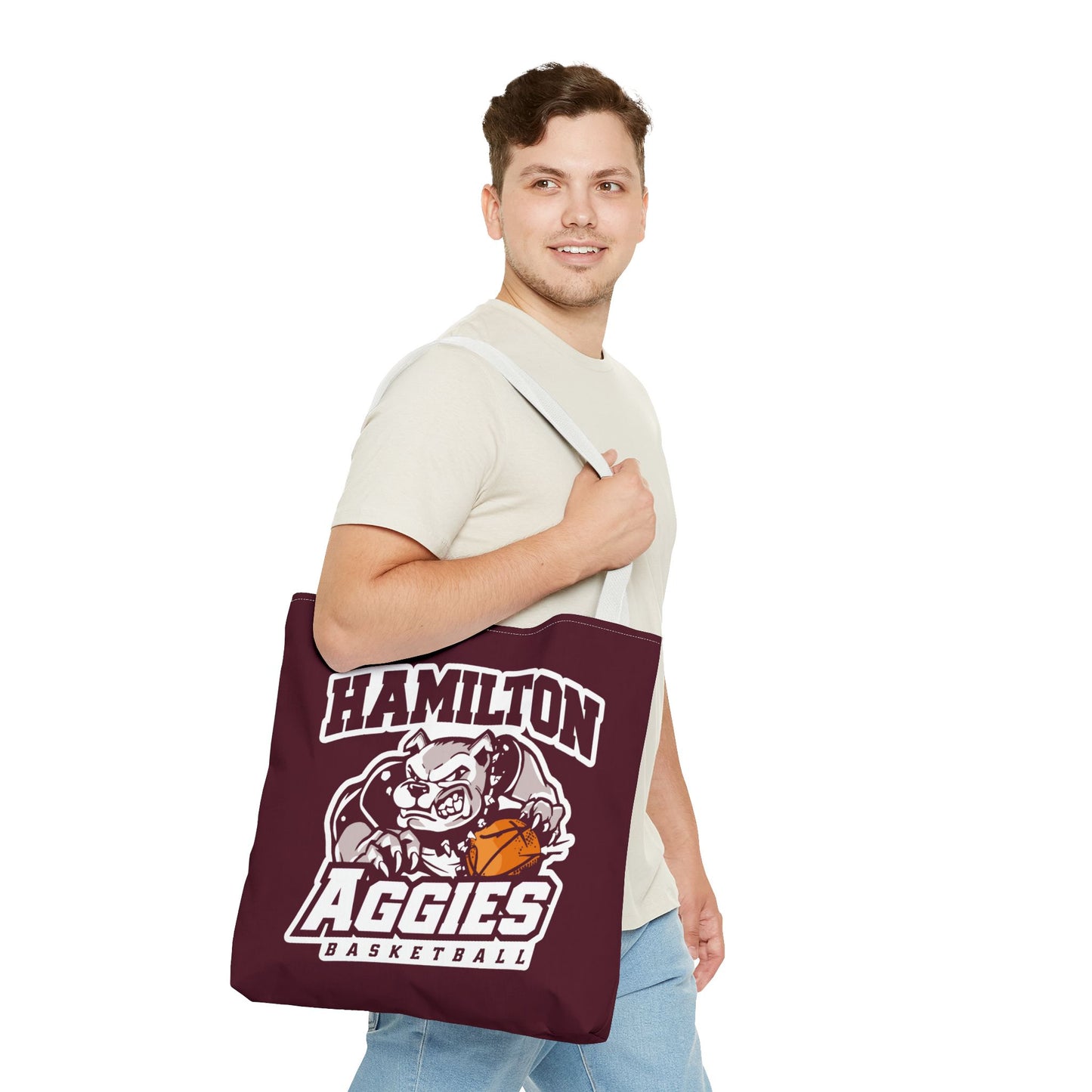 Tote Bag \ Hamilton Aggies Basketball \ HABB1