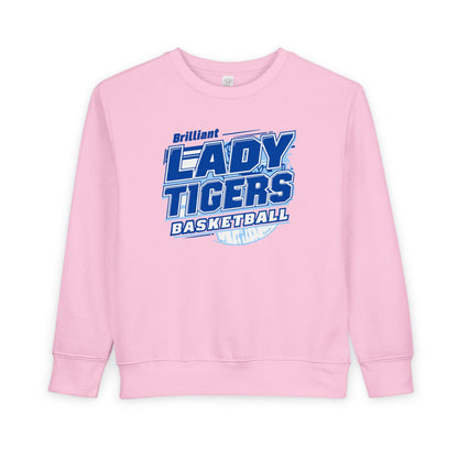 Toddler Crewneck Sweatshirt \ Brilliant Tigers Basketball \ BTBKG2