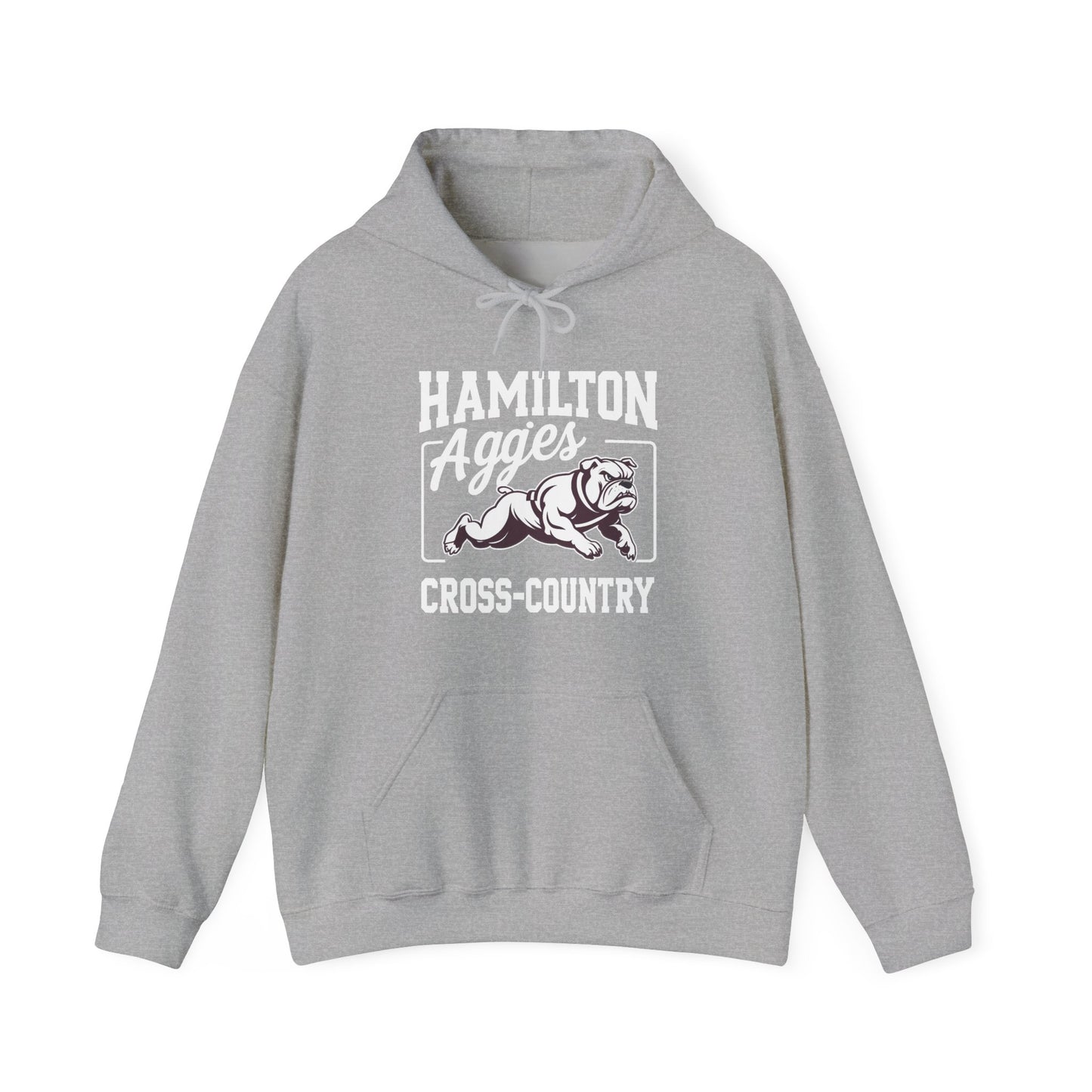 Adult Hoodie Sweatshirt \ Hamilton Aggies Cross-Country \ HCC2