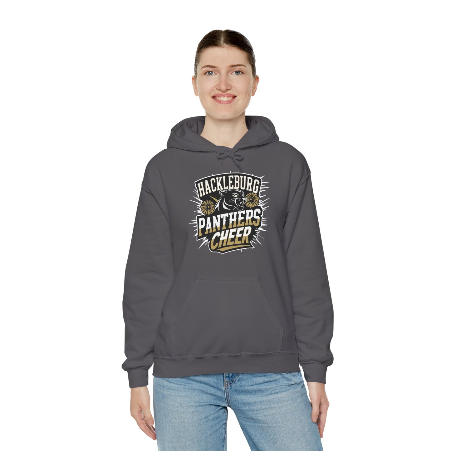 Adult Hoodie Sweatshirt \ Hackleburg Panthers Cheer \ HPC1