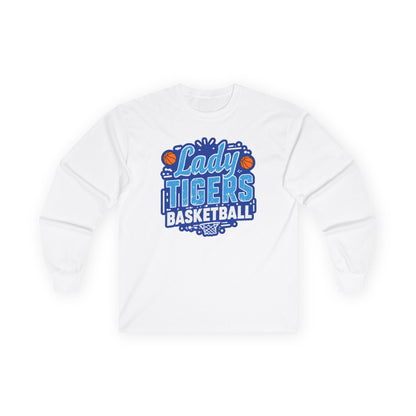 Adult Long Sleeve Tee \ Brilliant Tigers Basketball \ BTBKG1
