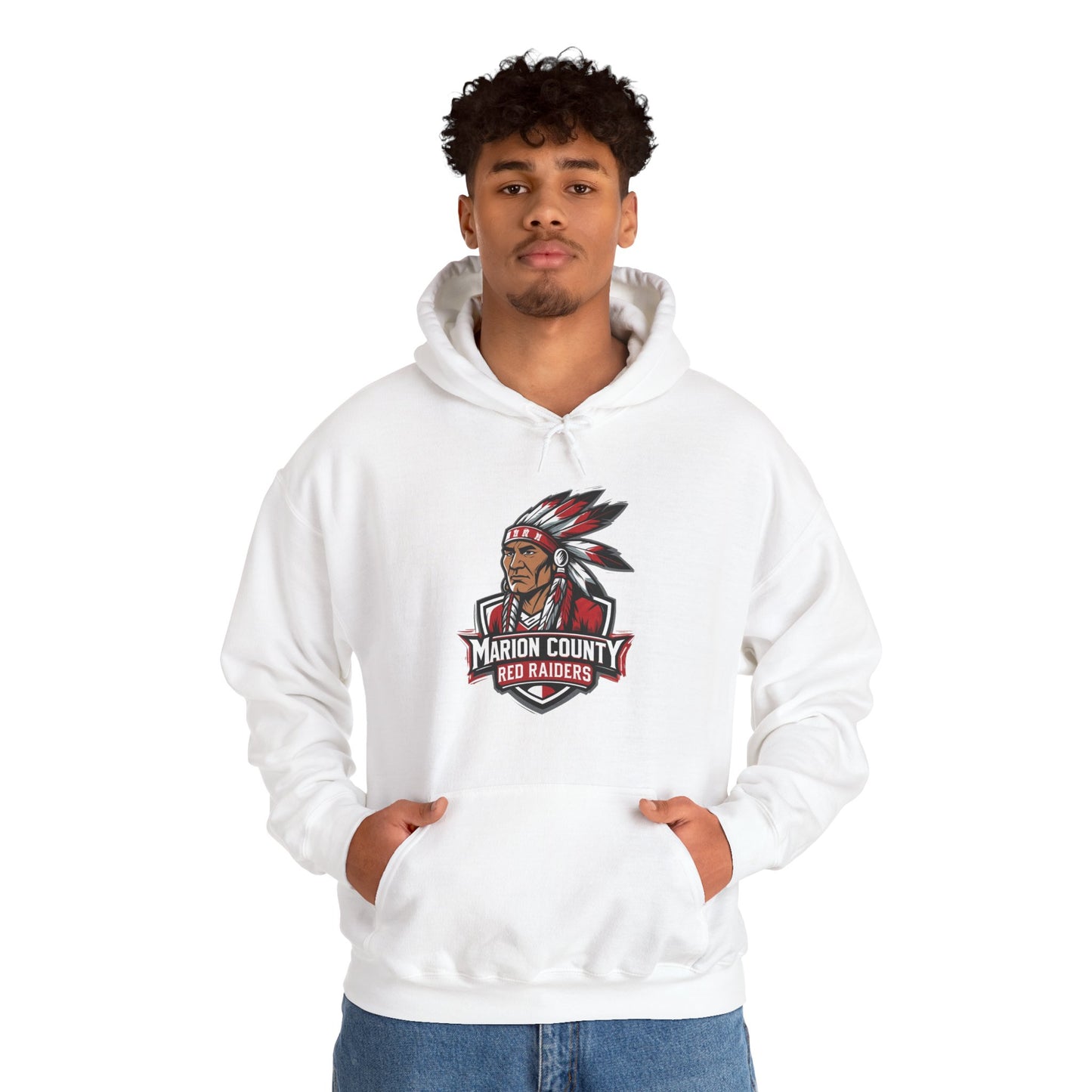 Adult Hooded Sweatshirt \ Marion County Red Raiders \ MC2