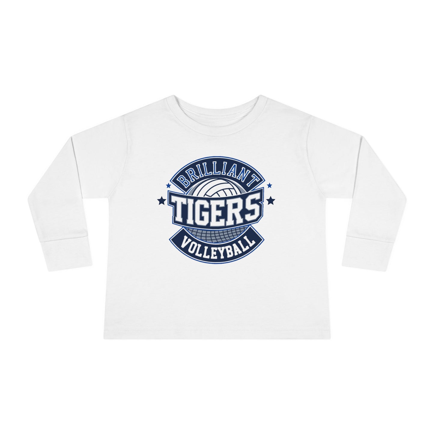 Toddler Long Sleeve Tee \ Brilliant Tigers Volleyball \ BTV1